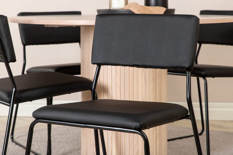 Bianca runt matbord med 4st Kenth matstol - Möbler - Matplats - Matgrupp & matbord med stolar