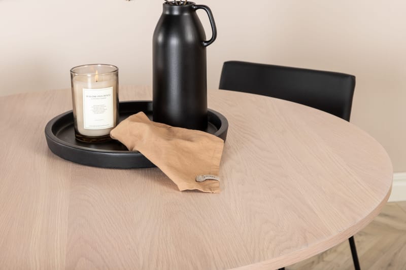 Bianca runt matbord med 4st Kenth matstol - Möbler - Matplats - Matgrupp & matbord med stolar