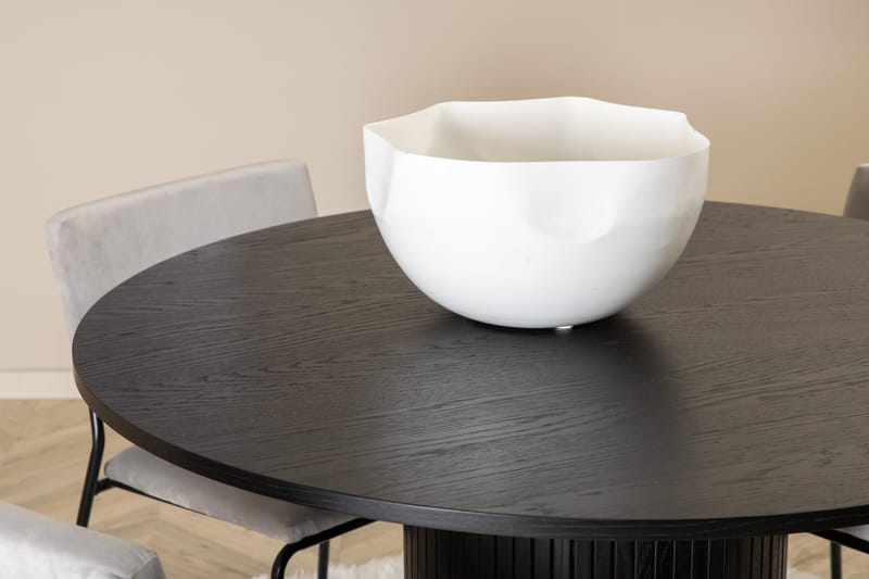 Bianca runt matbord med 4st Kenth matstol - Möbler - Matplats - Matgrupp & matbord med stolar