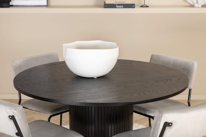 Bianca runt matbord med 4st Kenth matstol - Möbler - Matplats - Matgrupp & matbord med stolar