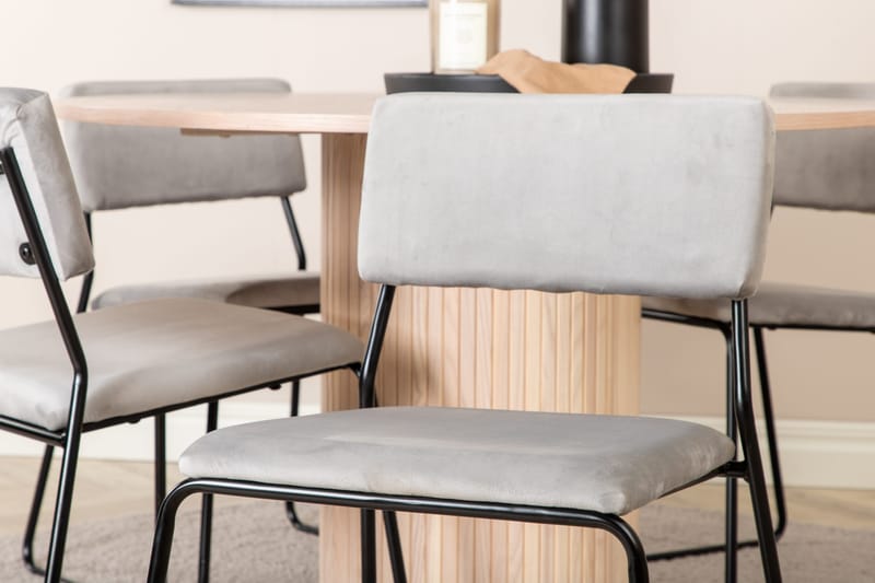 Bianca runt matbord med 4st Kenth matstol - Möbler - Matplats - Matgrupp & matbord med stolar