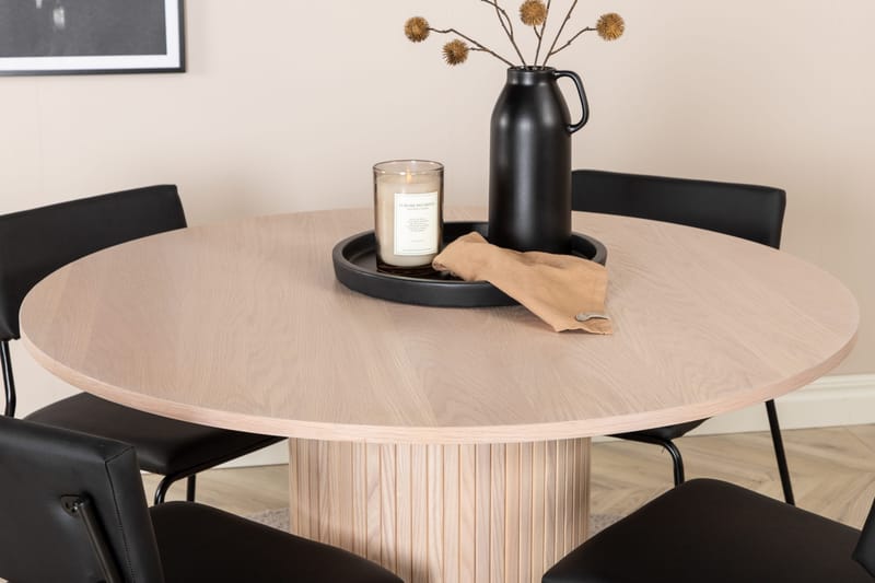 Bianca runt matbord med 4st Kenth matstol - Möbler - Matplats - Matgrupp & matbord med stolar