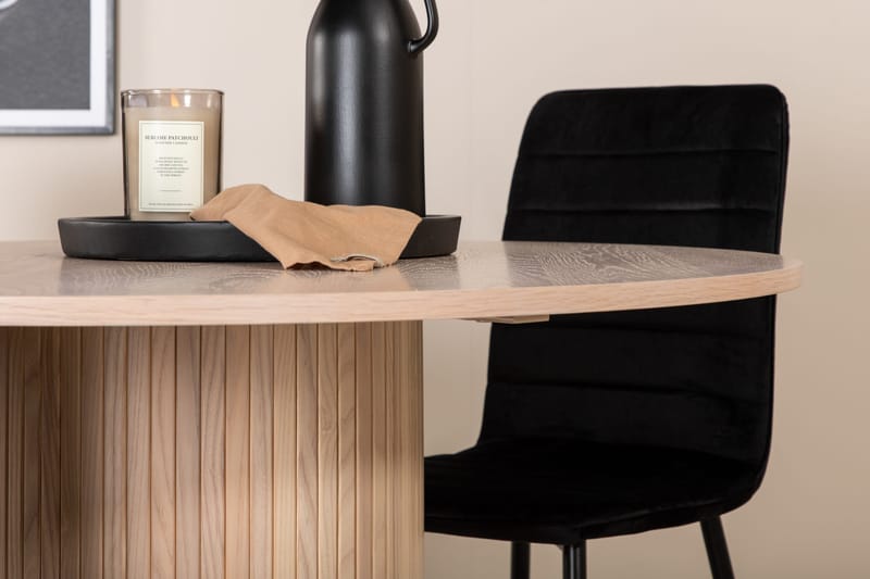 Bianca runt matbord med 4st Windu Lyx matstol - Möbler - Matplats - Matgrupp & matbord med stolar