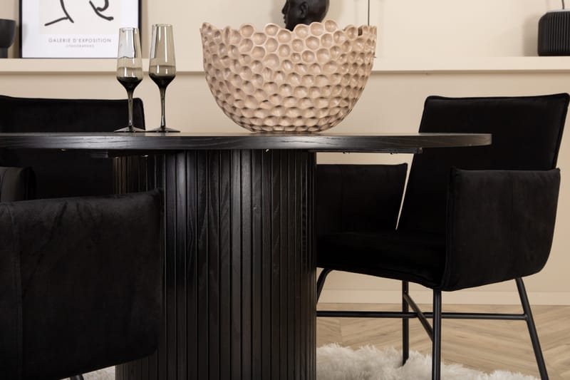 Bianca runt matbord med 4st Pippi matstol - Möbler - Matplats - Matgrupp & matbord med stolar