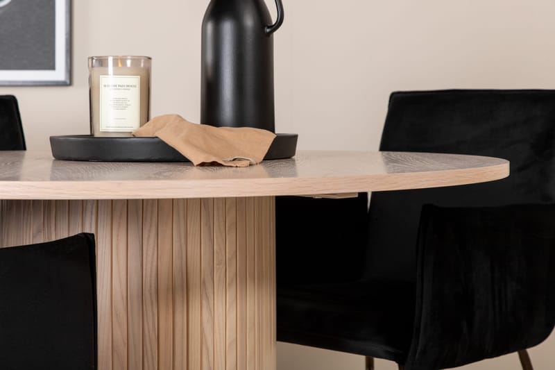 Bianca runt matbord med 4st Pippi matstol - Möbler - Matplats - Matgrupp & matbord med stolar