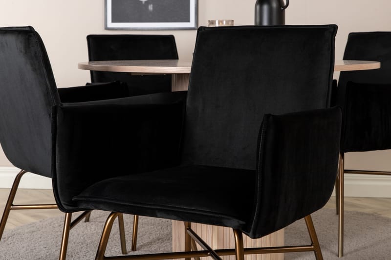 Bianca runt matbord med 4st Pippi matstol - Möbler - Matplats - Matgrupp & matbord med stolar