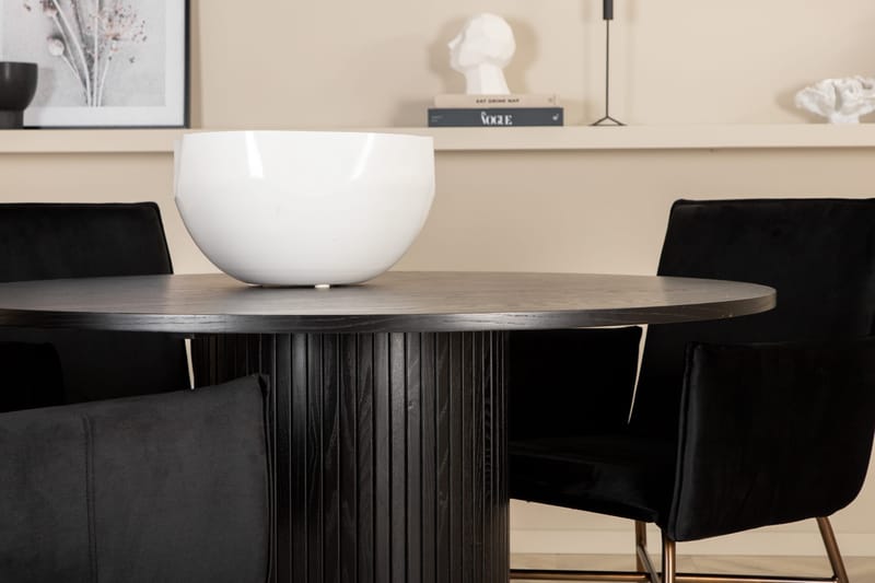 Bianca runt matbord med 4st Pippi matstol - Möbler - Matplats - Matgrupp & matbord med stolar