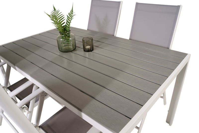 Buitepos Matgrupp inkl 4 Positionsstolar - Polywood/Vit - Möbler - Matplats - Matgrupp & matbord med stolar