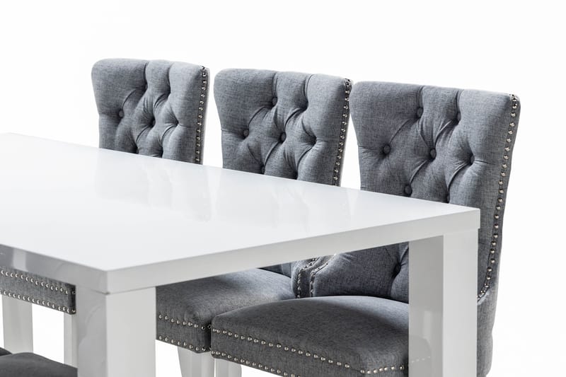 Cibus Matgrupp 180 cm inkl 6 Bergviken Stolar - Vit - Möbler - Matplats - Matgrupp & matbord med stolar