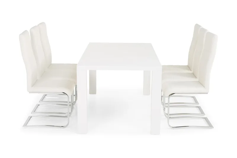 Cibus Matgrupp 180 cm med 6 Cibus Stol - Vit - Möbler - Matplats - Matgrupp & matbord med stolar