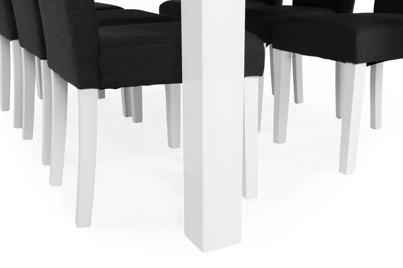 Cibus Matgrupp 180 cm med 6 Viktor Stol - Vit/Mörkgrå - Möbler - Matplats - Matgrupp & matbord med stolar