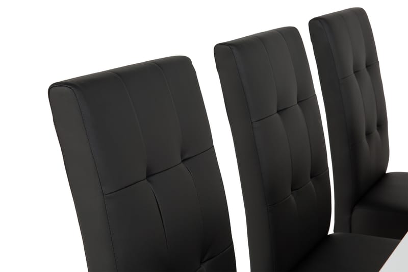 Cibus Matgrupp 180 cm med 6 Viktor Stol - Vit/Svart - Möbler - Matplats - Matgrupp & matbord med stolar