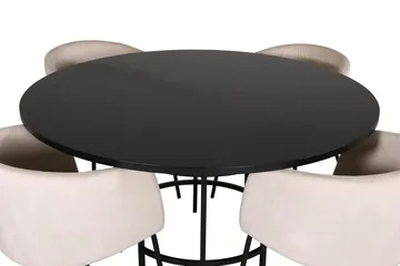 Copenhagen Matgrupp 140 cm Rund med 4 Berit stolar - Möbler - Matplats - Matgrupp & matbord med stolar
