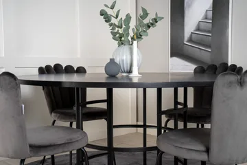 Copenhagen Matgrupp 140 cm Rund med 4 Limhamn stolar - Möbler - Matplats - Matgrupp & matbord med stolar