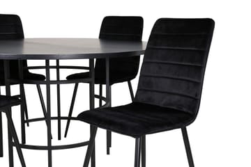 Copenhagen Matgrupp 140 cm Rund med 4 Windu Lyx stolar - Möbler - Matplats - Matgrupp & matbord med stolar