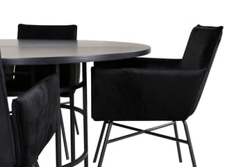 Copenhagen Matgrupp 140 cm Rund med 4 Petra stolar - Möbler - Matplats - Matgrupp & matbord med stolar