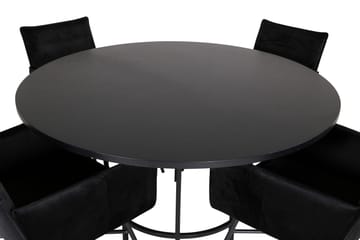 Copenhagen Matgrupp 140 cm Rund med 4 Petra stolar - Möbler - Matplats - Matgrupp & matbord med stolar