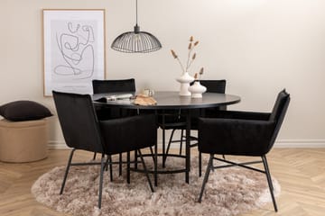 Copenhagen Matgrupp 140 cm Rund med 4 Petra stolar - Möbler - Matplats - Matgrupp & matbord med stolar