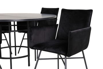 Copenhagen Matgrupp 140 cm Rund med 4 Petra stolar - Möbler - Matplats - Matgrupp & matbord med stolar