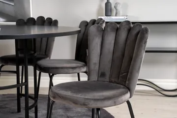 Copenhagen Matgrupp 140 cm Rund med 6 Limhamn stolar - Möbler - Matplats - Matgrupp & matbord med stolar