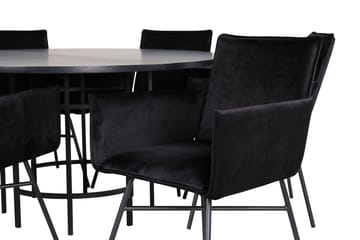Copenhagen Matgrupp 140 cm Rund med 6 Petra stolar - Möbler - Matplats - Matgrupp & matbord med stolar
