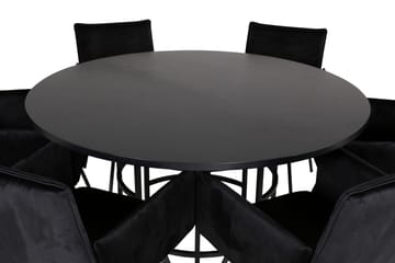 Copenhagen Matgrupp 140 cm Rund med 6 Petra stolar - Möbler - Matplats - Matgrupp & matbord med stolar