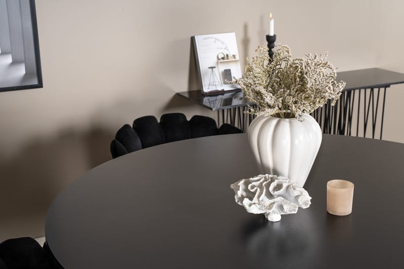 Copenhagen Matgrupp med 4 Limhamn Matstolar Svart - Furniture Fashion - Möbler - Matplats - Matgrupp & matbord med stolar