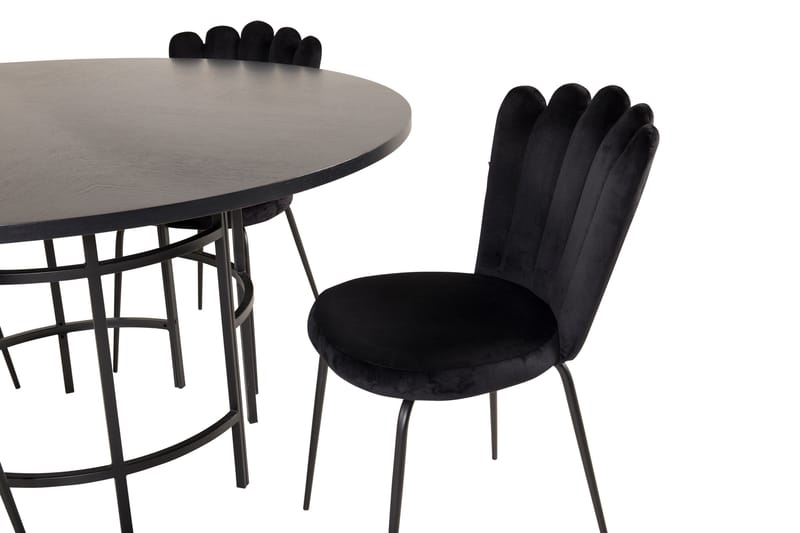 Copenhagen Matgrupp med 4 Limhamn Matstolar Svart - Furniture Fashion - Möbler - Matplats - Matgrupp & matbord med stolar