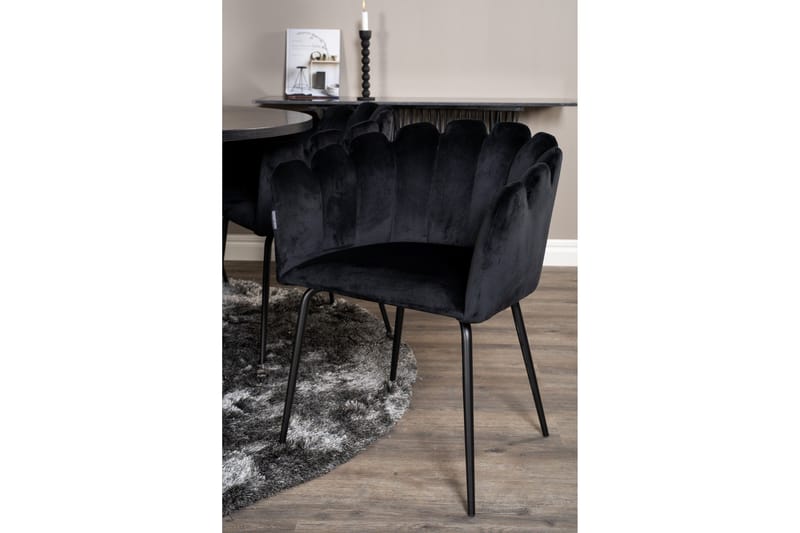 Copenhagen Matgrupp med 6 Limhamn Matstolar Svart - Furniture Fashion - Möbler - Matplats - Matgrupp & matbord med stolar