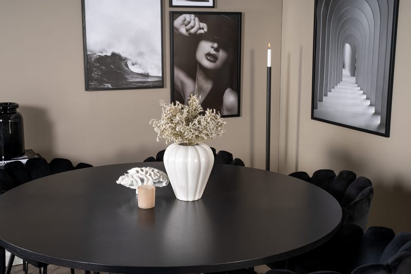 Copenhagen Matgrupp med 6 Limhamn Matstolar Svart - Furniture Fashion - Möbler - Matplats - Matgrupp & matbord med stolar