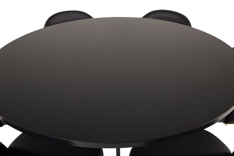 Copenhagen Matgrupp med 6 Valera Matstolar Mässing/Svart - Furniture Fashion - Möbler - Matplats - Matgrupp & matbord med stolar