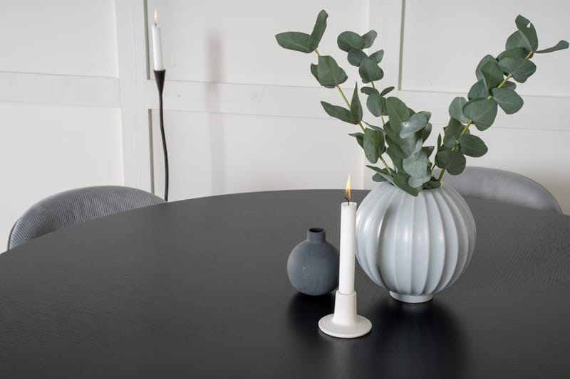 Copenhagen Matgrupp med 6 Valerie Matstolar Manchester Grå/S - Furniture Fashion - Möbler - Matplats - Matgrupp & matbord med stolar