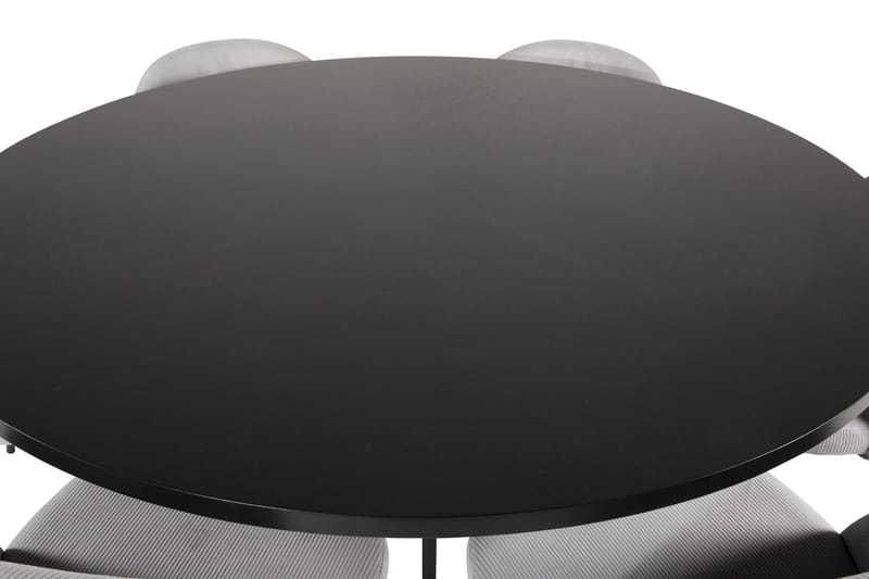 Copenhagen Matgrupp med 6 Valerie Matstolar Manchester Grå/S - Furniture Fashion - Möbler - Matplats - Matgrupp & matbord med stolar