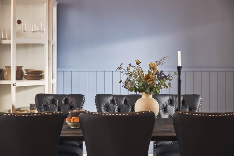 Dijon Matgrupp 200 cm inkl 6 Bergviken Stolar Konstläder - Brun - Möbler - Matplats - Matgrupp & matbord med stolar