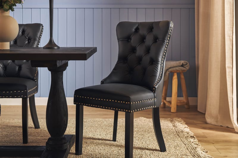 Dijon Matgrupp 200 cm inkl 6 Bergviken Stolar Konstläder - Brun - Möbler - Matplats - Matgrupp & matbord med stolar