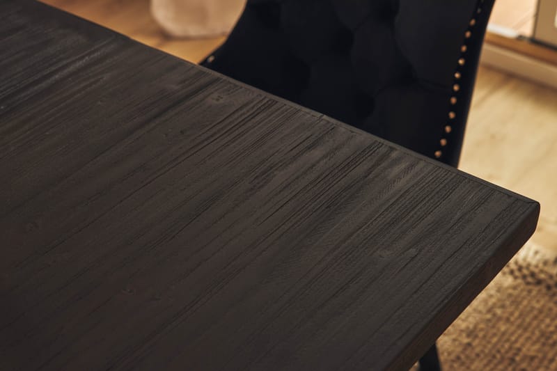 Dijon Matgrupp 200 cm inkl 6 Bergviken Stolar Sammet - Brun / Svart / Sammet - Förvaring - Förvaringsmöbler - Skänkar & sideboards