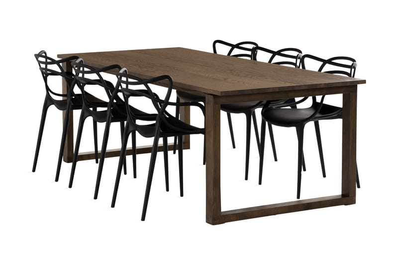 DUNG Matgrupp 220 + inkl 6 DEEMS Karmstolar - Matgrupp & matbord med stolar