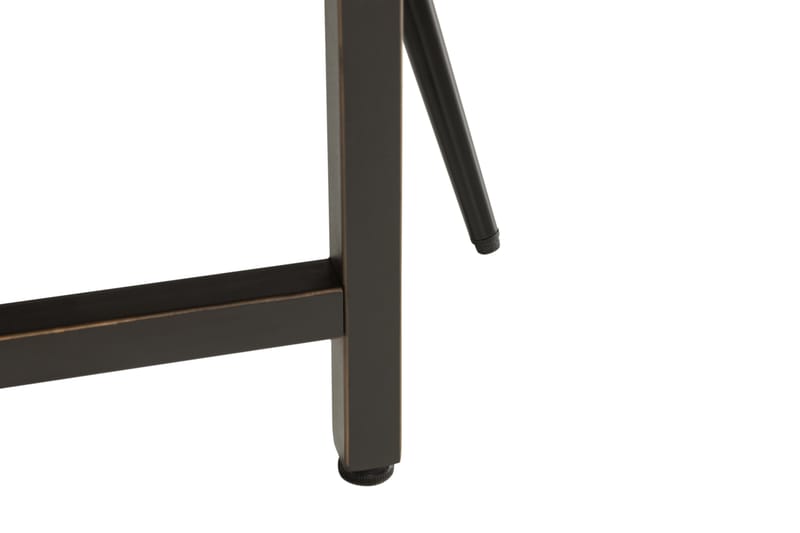 EPOQUE Matbord 180 cm Svart + 6 HUGGNING Stolar Svart/Brun - Matgrupp & matbord med stolar