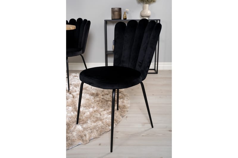 Ezra Matgrupp med 4 Limhamn Matstolar Svart - Furniture Fashion - Möbler - Matplats - Matgrupp & matbord med stolar