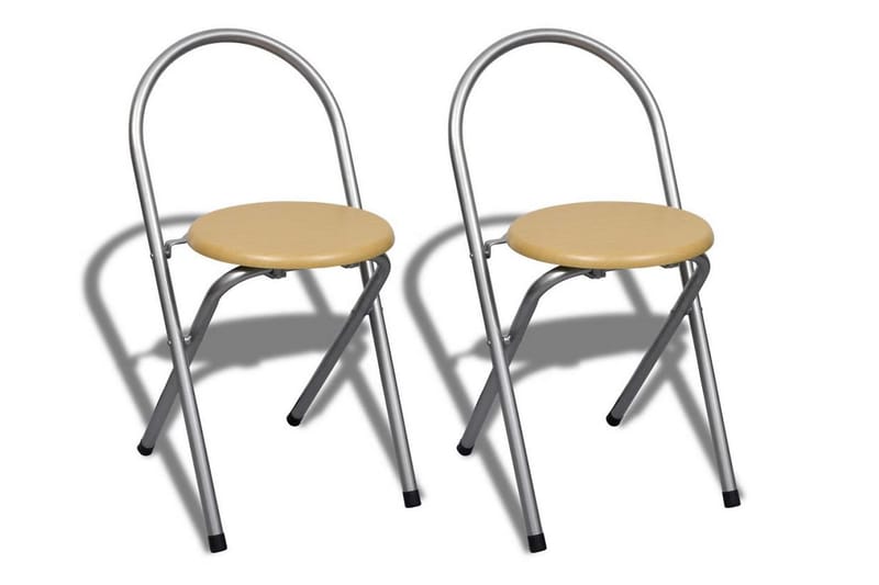 Fällbart frukost bar set med 2 stolar - Brun - Möbler - Matplats - Matgrupp & matbord med stolar