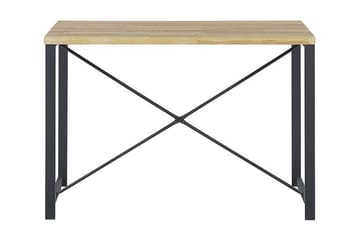 Flixton Matgrupp 110 cm Inkl 2 stolar + Bänk - Ljusbrun/Svart - Möbler - Matplats - Matgrupp & matbord med stolar