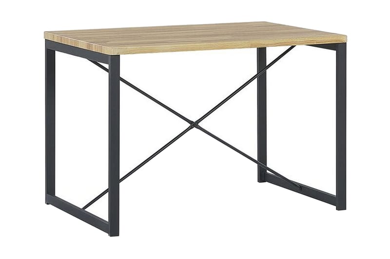 Flixton Matgrupp 110 cm Inkl 2 stolar + Bänk - Ljusbrun/Svart - Möbler - Matplats - Matgrupp & matbord med stolar