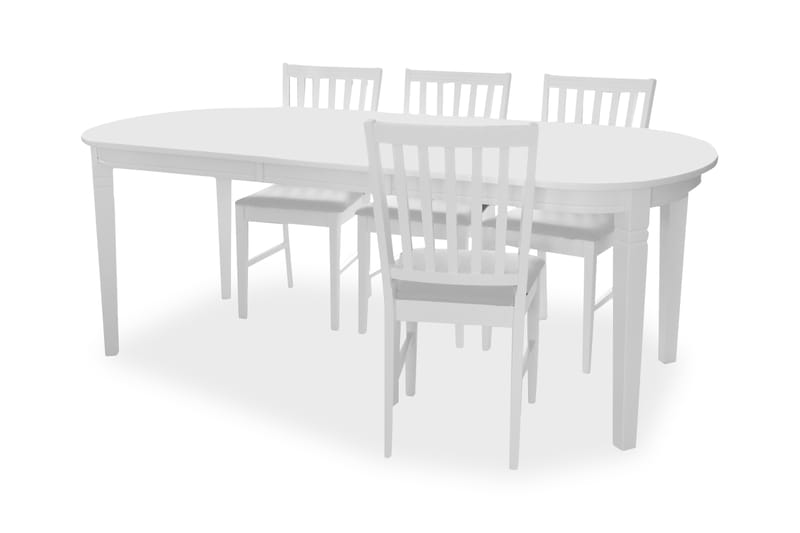 HAVERDAL Bord + 6 Stolar Vitt - Matgrupp & matbord med stolar
