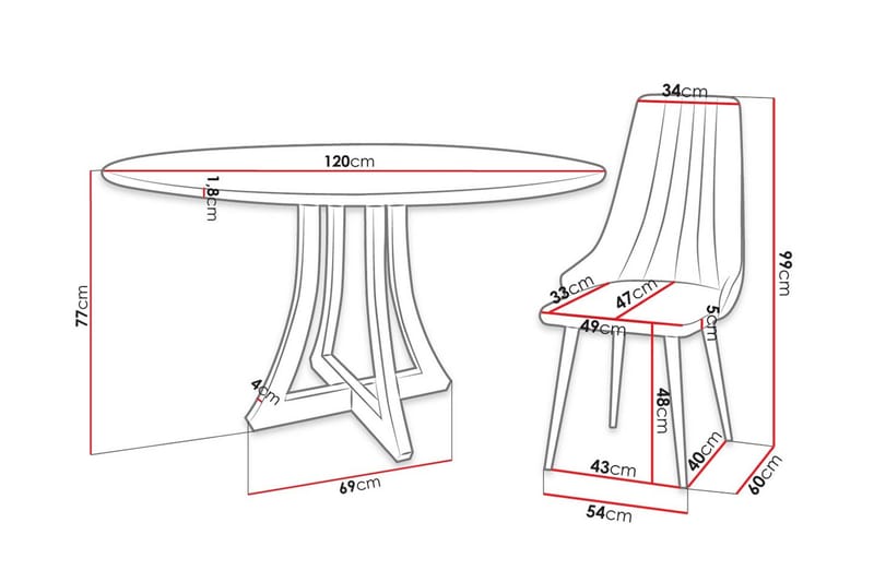 Hollan Matgrupp Svart - Möbler - Matplats - Matgrupp & matbord med stolar