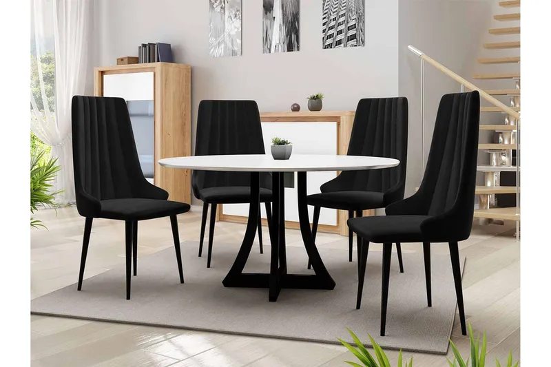 Hollan Matgrupp Svart - Möbler - Matplats - Matgrupp & matbord med stolar