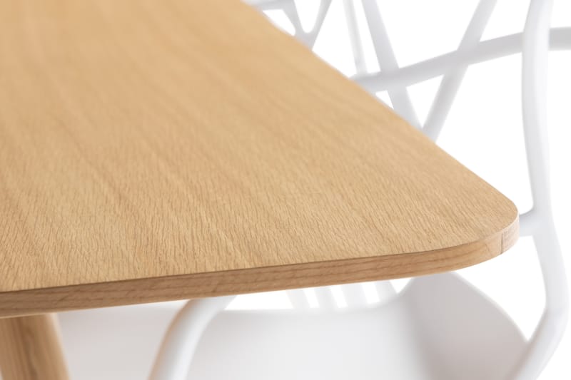 HULSIG Matbord 220  + 6 DEEMS Karmstol - Matgrupp & matbord med stolar
