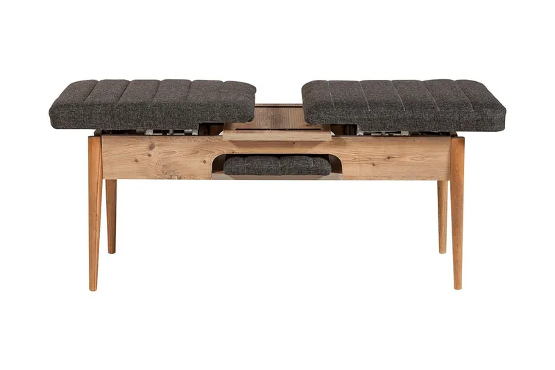 Idehult Matgrupp 4 delar 75 cm - Trä/natur/Antracit - Möbler - Matplats - Matgrupp & matbord med stolar