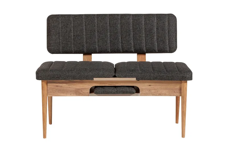 Idehult Matgrupp 4 delar 75 cm - Trä/natur/Antracit - Möbler - Matplats - Matgrupp & matbord med stolar