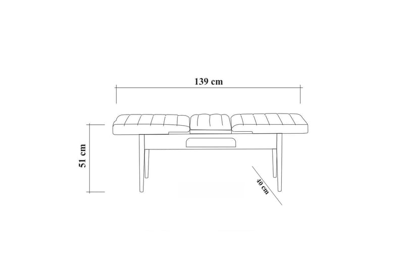 Idehult Matgrupp 4 delar 75 cm - Vit/Antracit - Möbler - Matplats - Matgrupp & matbord med stolar