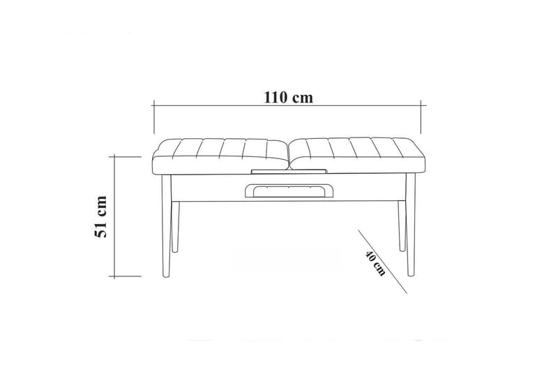 Idehult Matgrupp 5 delar 75 cm - Trä/natur/Antracit - Möbler - Matplats - Matgrupp & matbord med stolar